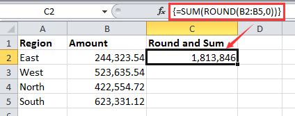 Rumus Pembulatan Excel Round Excel Pembulatan Angka Menggunakan Round