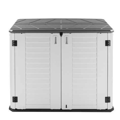 Ubesgoo Hdpe Outdoor Storage Deck Box Courtyard Storage Box White250