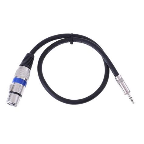 Secro 635mm Mono Plug Male To 35mm Stereo Jack Male Micrphone Cable