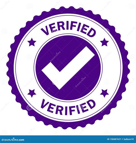 Verified Stamp Seal Stock Vector Illustration Of Approving 158487621