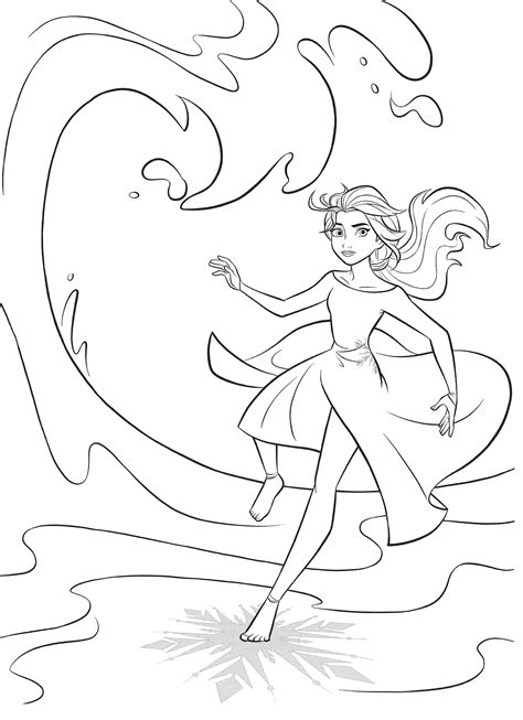 Maybe you would like to learn more about one of these? New Frozen 2 coloring pages with Elsa - YouLoveIt.com