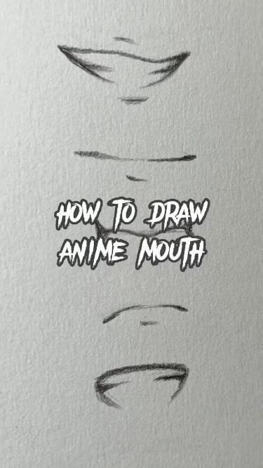 How To Draw Anime Mouth Art Tutorial Anime Mouths Anime Drawings