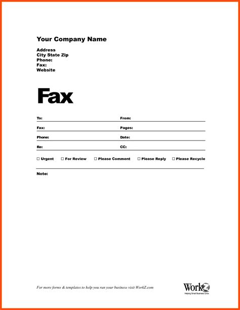 Fax Cover Letter Sample Template Blank Fax Cover Sheet