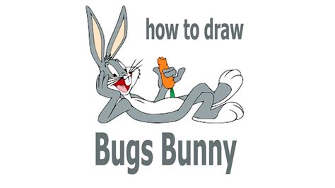 How To Draw Bugs Bunny Step By Step Youtube