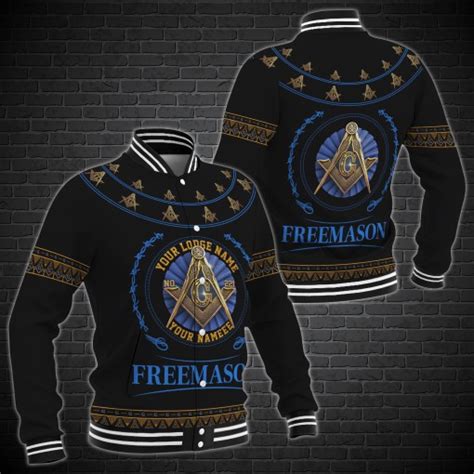 Freemason Masonic Baseball Jacket Custom Lodge Custom Your Shirt