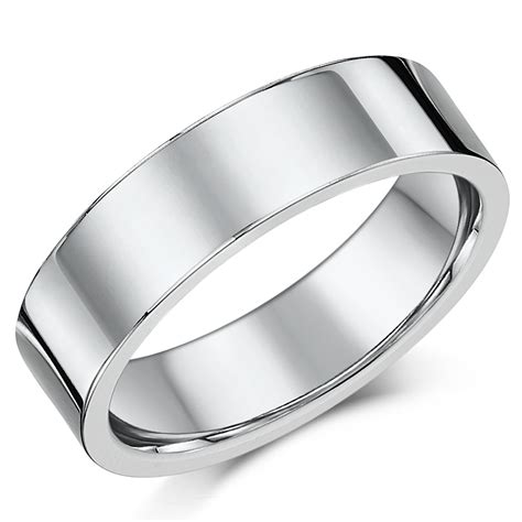His And Hers 4and6mm Flat Court Sterling Silver Wedding Ring Bands