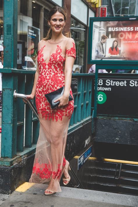 Irl The Naked Dress Trend In Real Life Popsugar Fashion Photo