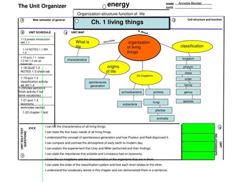 Ppt Organization Of Living Things Powerpoint