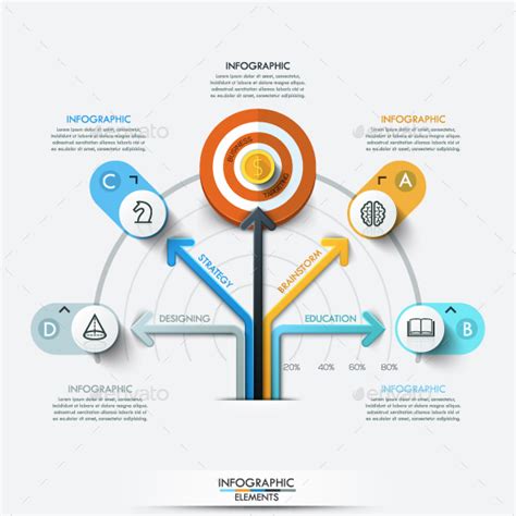 Modern Infographic Target Marketing Concept By Andrewkras Graphicriver