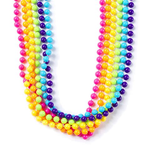 Claires Club Rainbow Beaded Necklaces 6 Pack Claires Us