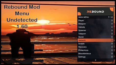 Gta 5 Rebound Mod Menu Showcase Undetected 160 Youtube