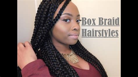 Box braids hairstyles are one of the most popular african american protective styling choices. 8 Hairstyles for Box Braids - YouTube