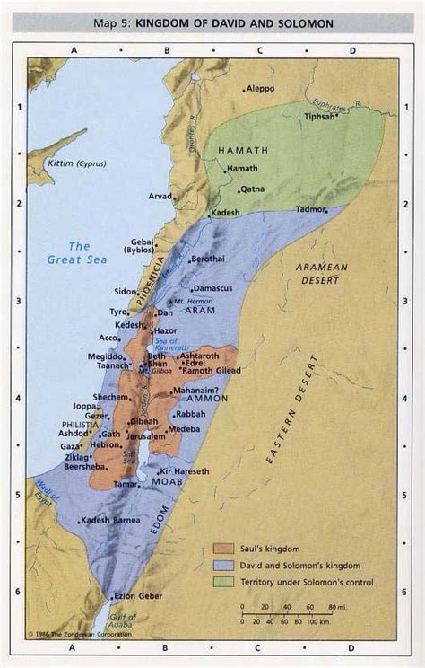 Kingdom Of David And Solomon Bible History Biblical Historical Maps