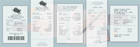 Food Receipts For Restaurants And Fast Food Atoallinks