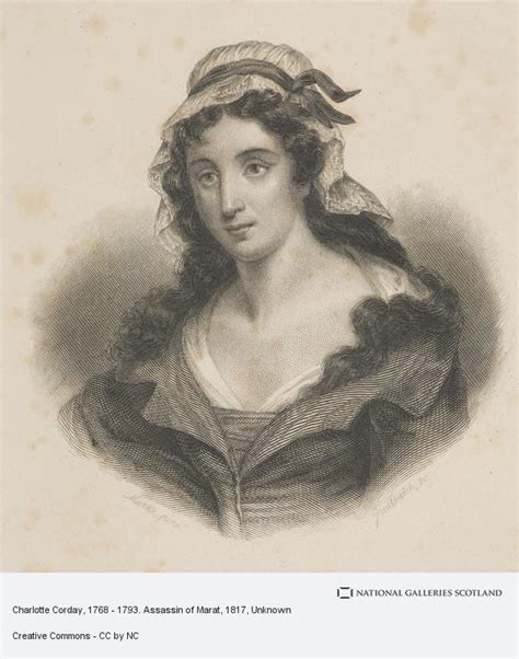 Charlotte Corday 1768 1793 Assassin Of Marat National Galleries