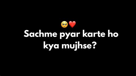 Sachme Pyar Karte Ho Kya Mujhse 🥺 ️ Hindi Poetry Romantic Whatsapp Status Kksb Youtube