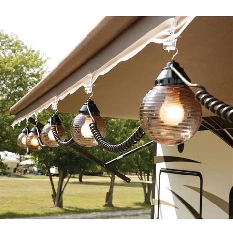 6 Bronze Globe Lights With 30 Cord Pop Up Trailer String Lights