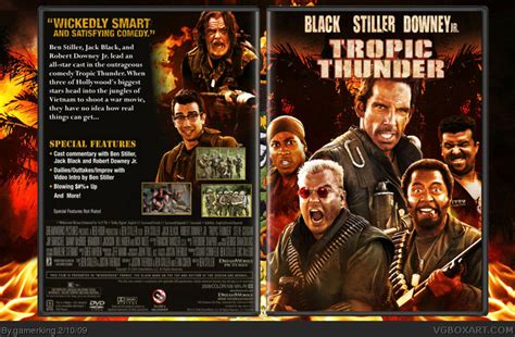 This was a movie about making a vietnam war movie. Tropic Thunder Movies Box Art Cover by gamerking