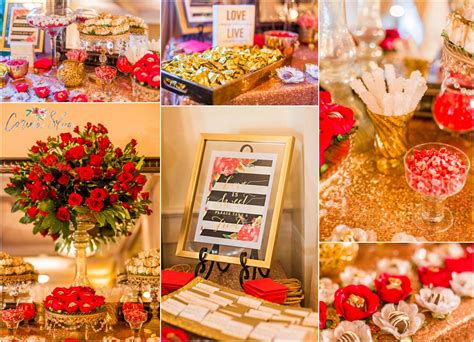 Red And Gold Wedding Decorations