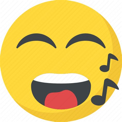 Music Emoji Music Note Singing Smiley Whistle Icon Download On