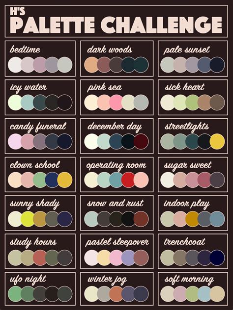 Pin By Berry Bluu On Colour Palettes Color Palette Challenge Color