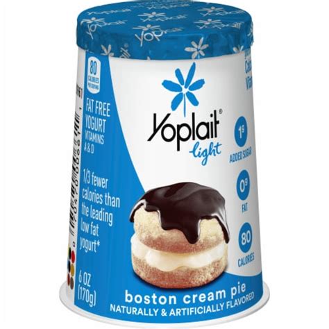 yoplait light boston cream pie nonfat yogurt cup 6 oz fry s food stores