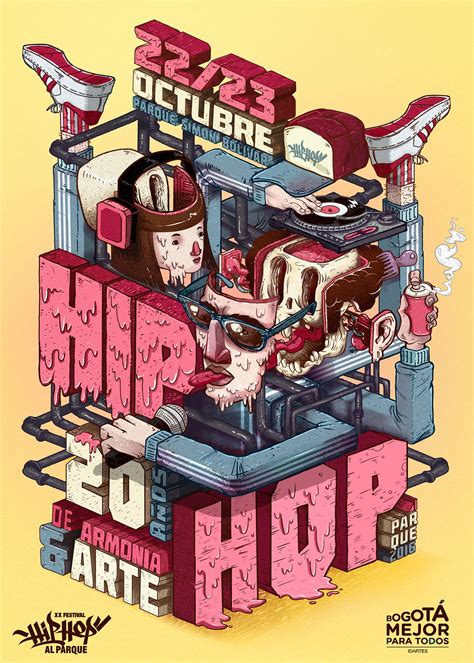 Hip Hop Al Parque 2016 Poster Idartes On Behance Graphic Design