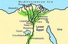 Upper And Lower Egypt Map