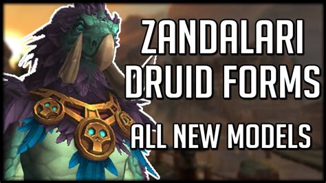 New Zandalari Troll Druid Forms Amazing Moonkin Model Wow Battle