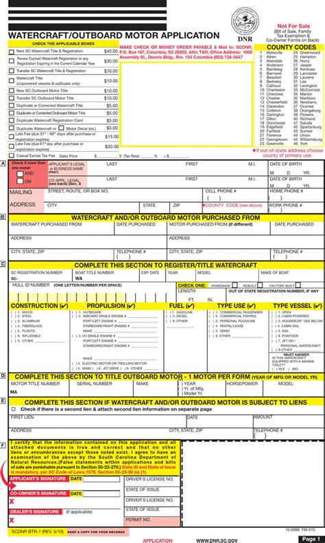 Boat Free Printable Bill Of Sale Form