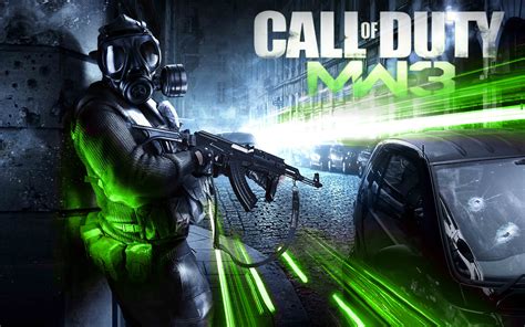 Wallpaper Call Of Duty Modern Warfare 3 Soldier Car Gun Mask