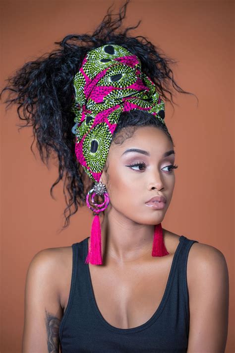 African Print Anaya Headwrap African Hair Wrap African Head Wraps African Beauty African
