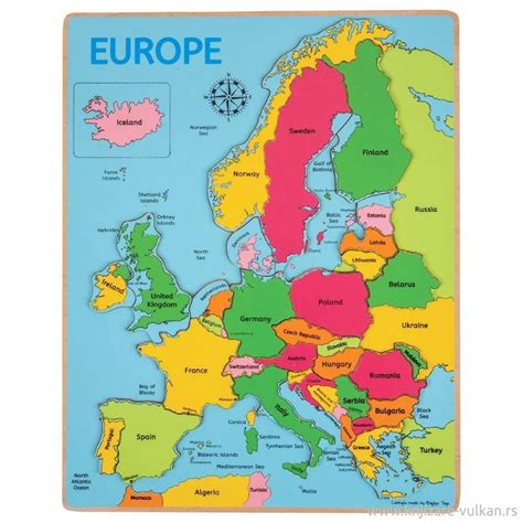 Karta Evrope Sa Drzavama I Glavnim Gradovima Karta Evrope Sa Drzavama