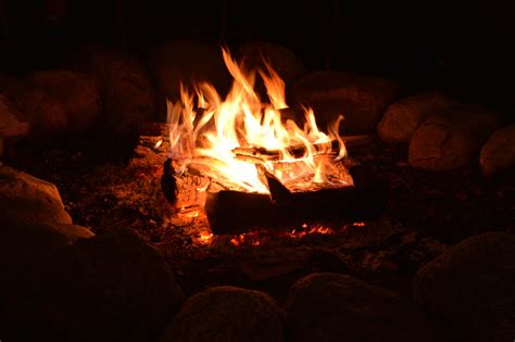 The Fire Pit On A Autumn Night Poets Unlimited Medium