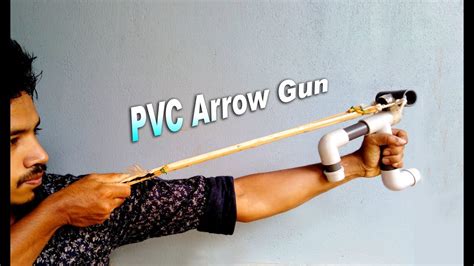 How To Make Arrow Gun Using Pvc Pipe Make Hunting Bow Craft Village