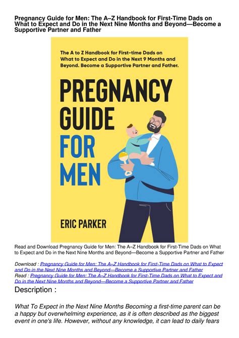 Download Pregnancy Guide For Men The Az Handbook For First Time Dads On What T Pregnancy