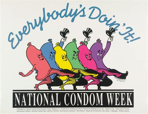 Everybodys Doin It National Condom Week Aids Education Posters