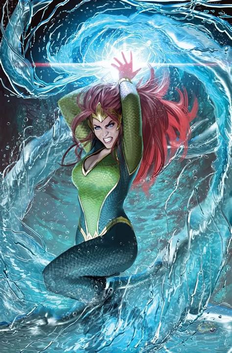 Mera Aquaman Vol8 26 Art By Stjepan Šejić イラスト スーパーヒーロー 女性 イラスト