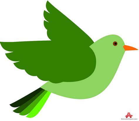 Green Bird Clip Art Cliparts