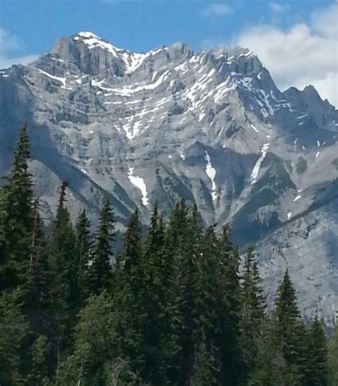 Canadian Rockies Near The Border Of British Columbia And Alberta