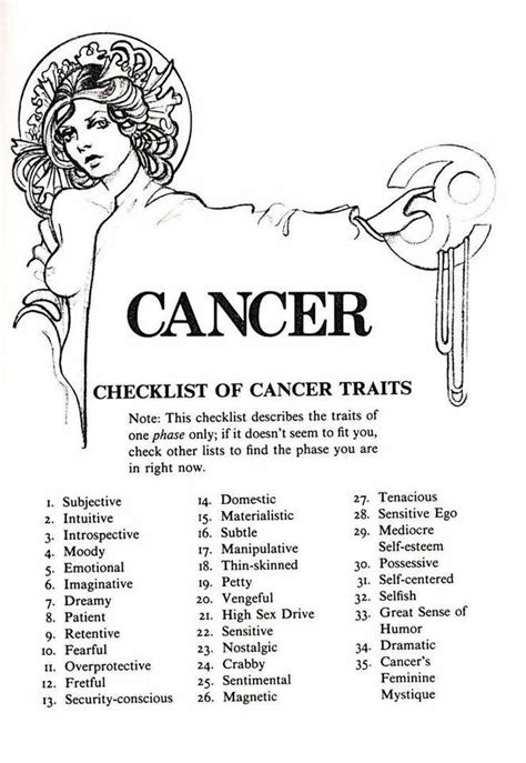 Qualities Of Cancer Zodiac Sign