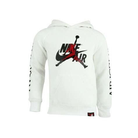 nike air jordan jumpman classic fleece hoodie white men s size 2xl for sale online ebay