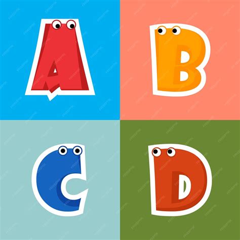 Premium Vector Abc Alphabet Cartoon