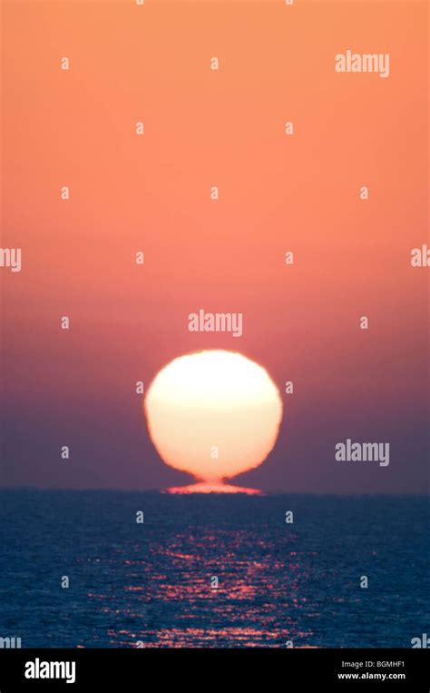 Sunrise Over The Horizon Stock Photo Alamy