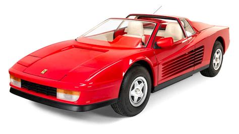 This 80s Mini Ferrari Testarossa Can Hit 30 Mph Has Working Pop Up