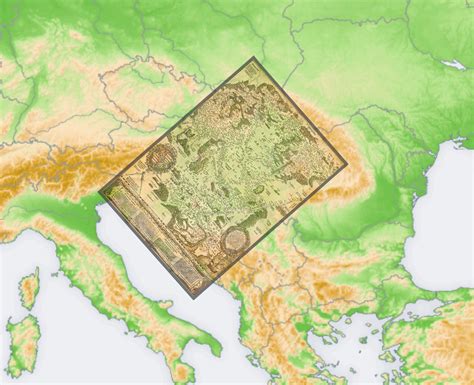 Teritorija Današnje Bačke Banata I Srema Na Prvoj štampanoj Mapi