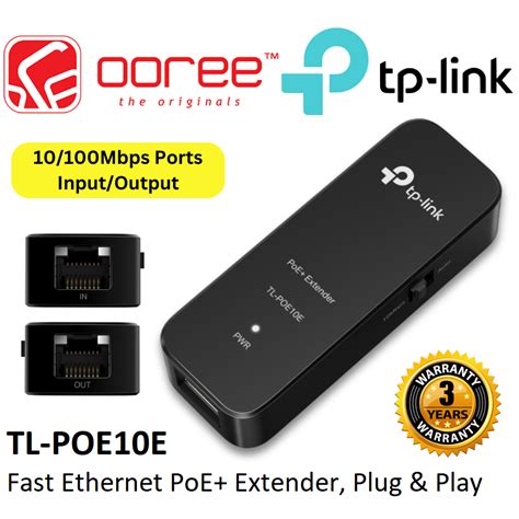 Tp Link Tl Poe10e Fast Ethernet Poe Extender With 2x 10100 Mbps Ports