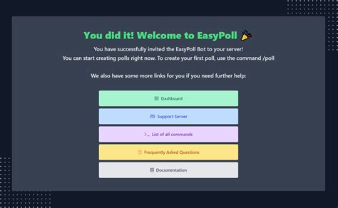 Add Bot To Server Easypoll Wiki