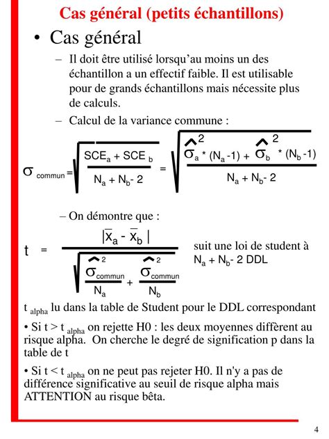 PPT Comparaison de deux moyennes observées PowerPoint Presentation