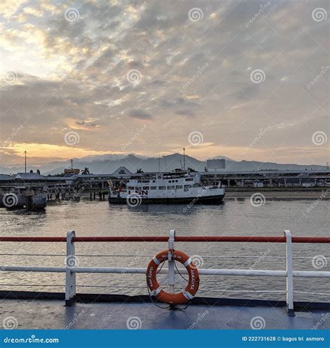 The Ship Docks In The Morning Editorial Stock Photo Image Of Morning